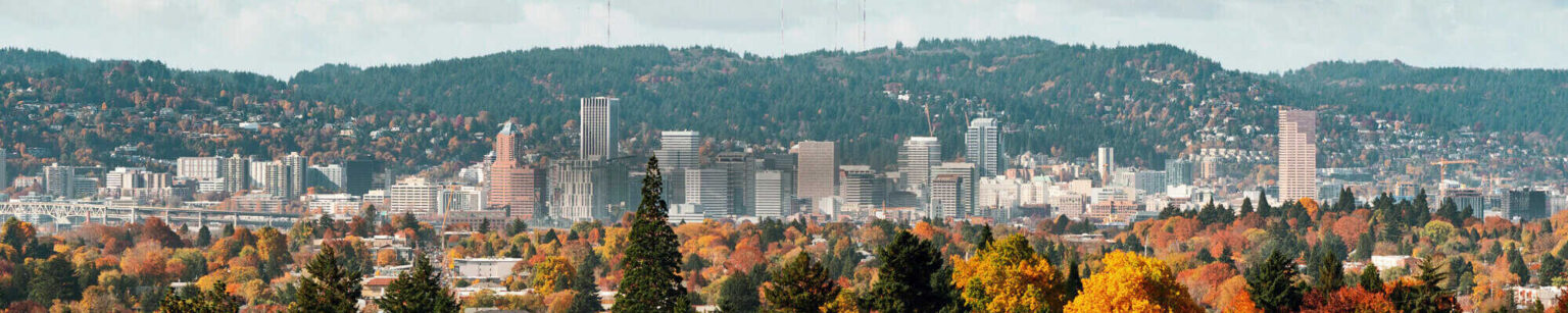 Aerial view of Portland, Oregon